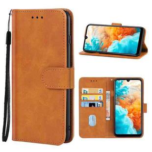 For Huawei Y6 Pro 2019 Leather Phone Case(Brown)