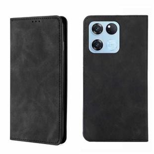 For OnePlus Ace Racing Skin Feel Magnetic Horizontal Flip Leather Phone Case(Black)