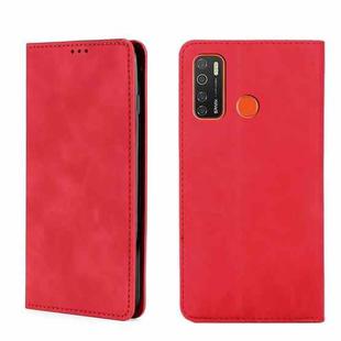 For Tecno Camon 15/Camon 15 Air Skin Feel Magnetic Horizontal Flip Leather Phone Case(Red)