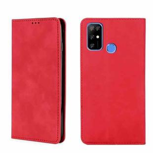 For DOOGEE X96 Pro Skin Feel Magnetic Horizontal Flip Leather Phone Case(Red)