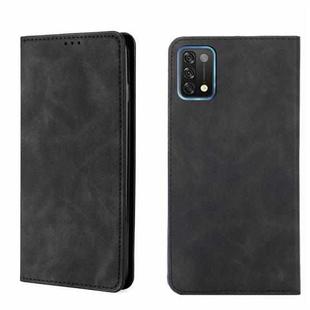 For UMIDIGI A11 Skin Feel Magnetic Horizontal Flip Leather Phone Case(Black)