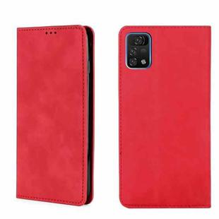 For UMIDIGI A11 Pro Max Skin Feel Magnetic Horizontal Flip Leather Phone Case(Red)