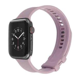 Square Buckle Silicone Watch Band For Apple Watch Series 8&7 41mm / SE 2&6&SE&5&4 40mm / 3&2&1 38mm(Purple)