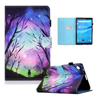 For Lenovo Tab M10 Plus 10.6 3rd Gen 2022 Colored Drawing Stitching Smart Leather Tablet Case(Starry Deer)