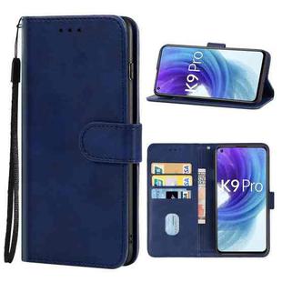 For OPPO K9 Pro 5G Leather Phone Case(Blue)