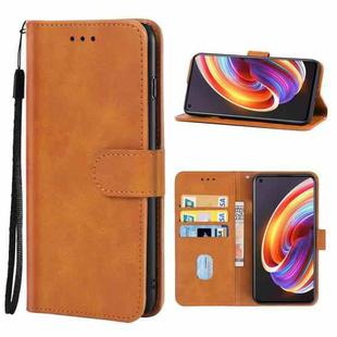 For OPPO Realme Q2 Pro Leather Phone Case(Brown)