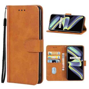 For OPPO Realme X7 Max 5G Leather Phone Case(Brown)