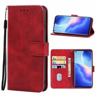 For OPPO Reno5 Pro 5G Leather Phone Case(Red)