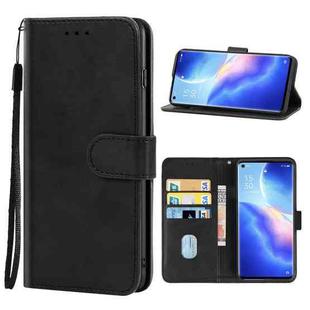 For OPPO Reno5 Pro 5G Leather Phone Case(Black)