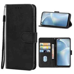 For OPPO Reno4 Lite Leather Phone Case(Black)