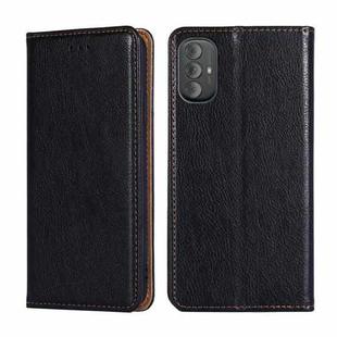 For Motorola Moto G Power 2022 Gloss Oil Solid Color Magnetic Leather Phone Case(Black)