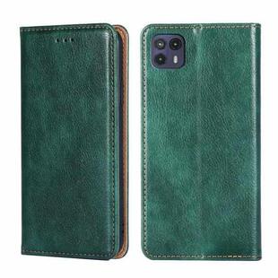 For Motorola Moto G50 5G Gloss Oil Solid Color Magnetic Leather Phone Case(Green)