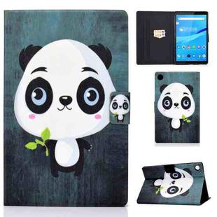 For Lenovo Tab M10 3rd Gen Colored Drawing Smart Leather Tablet Case(Bear)