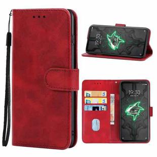 For Xiaomi Black Shark 3 Pro Leather Phone Case(Red)