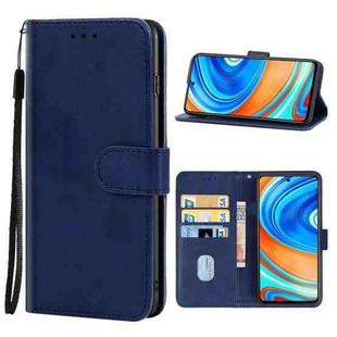 For Xiaomi Redmi Note 9 Pro Max Leather Phone Case(Blue)