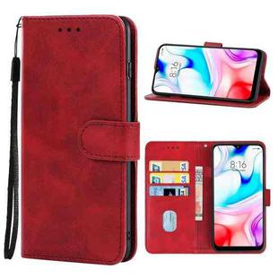 For Xiaomi Redmi 8 Leather Phone Case(Red)