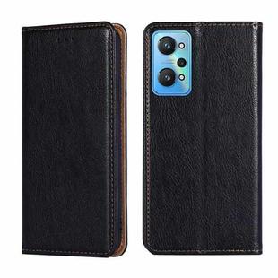 For OPPO Realme GT Neo2 5G Gloss Oil Solid Color Magnetic Leather Phone Case(Black)