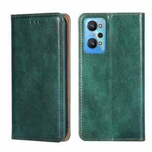 For OPPO Realme GT Neo2 5G Gloss Oil Solid Color Magnetic Leather Phone Case(Green)