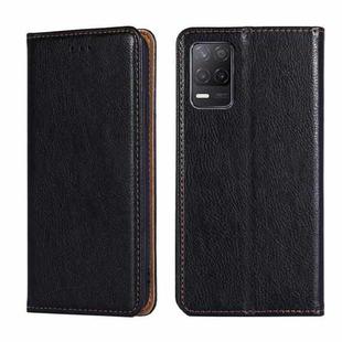 For OPPO Realme V13 5G Gloss Oil Solid Color Magnetic Leather Phone Case(Black)