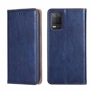 For OPPO Realme V13 5G Gloss Oil Solid Color Magnetic Leather Phone Case(Blue)