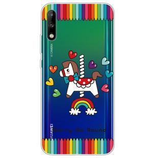 For Huawei Enjoy 10 Lucency Painted TPU Protective Case(Trojan)