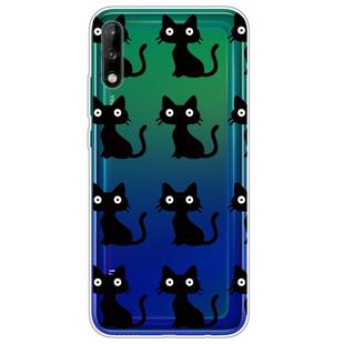 For Huawei Enjoy 10 Lucency Painted TPU Protective Case(Cats)