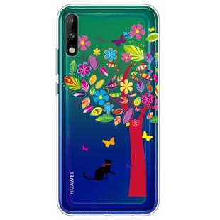 For Huawei Enjoy 10 Lucency Painted TPU Protective Case(Tree)