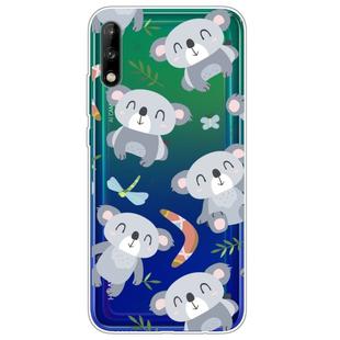 For Huawei Enjoy 10 Lucency Painted TPU Protective Case(koala)