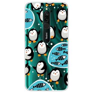 For Xiaomi Redmi 8 Lucency Painted TPU Protective Case(Penguins)