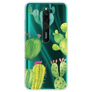 For Xiaomi Redmi 8 Lucency Painted TPU Protective Case(Cactus)