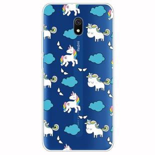 For Xiaomi Redmi 8A Lucency Painted TPU Protective Case(Clouds Horse)