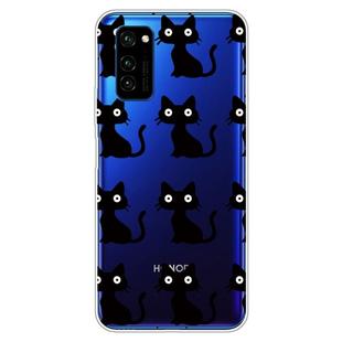 For Huawei Honor V30 Lucency Painted TPU Protective Case(Cats)