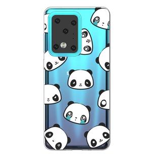 For Galaxy S20 Ultra Lucency Painted TPU Protective Case(Panda)