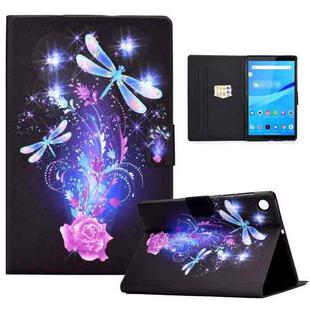 For Lenovo Tab M10 3rd Gen Colored Drawing Smart Leather Tablet Case(Butterfly)