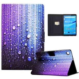 For Lenovo Tab M10 3rd Gen Colored Drawing Smart Leather Tablet Case(Water Droplets)