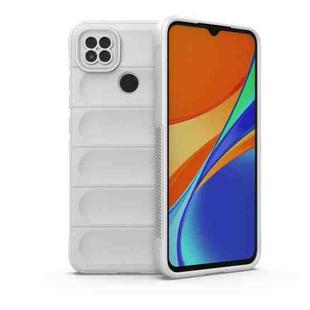 For Xiaomi Redmi 9C Magic Shield TPU + Flannel Phone Case(White)