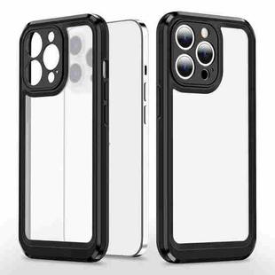 Bright Skin Feel PC + TPU Protective Phone Case For iPhone 11 Pro Max(Black+Black)