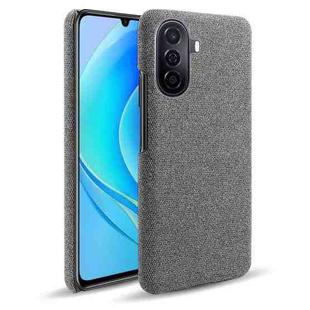 For Huawei Enjoy 50 Cloth Coated Hard Plastic Phone Case(Grey)