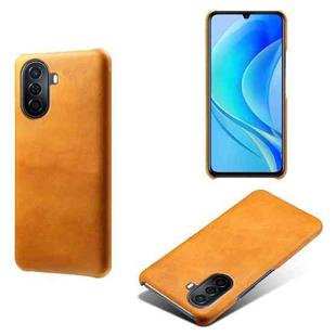 For Huawei Enjoy 50 Calf Texture PC + PU Phone Case(Orange)