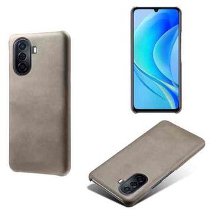 For Huawei Enjoy 50 Calf Texture PC + PU Phone Case(Grey)