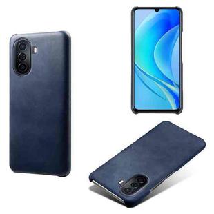 For Huawei Enjoy 50 Calf Texture PC + PU Phone Case(Blue)