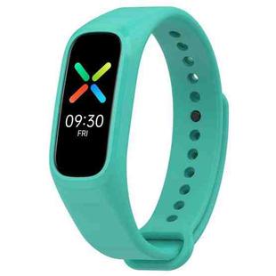 For OPPO Band Vitality Edition Waterproof Sweatproof Solid Color Watch Band(Light Green)