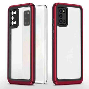For Samsung Galaxy A02s / A03s / A02 Bright Skin Feel PC + TPU Protective Phone Case(Black+Red)
