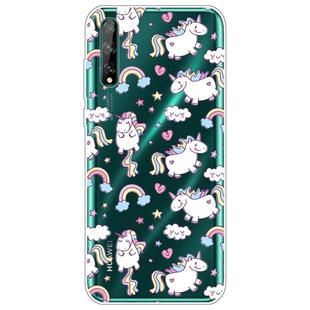 For Huawei Enjoy 10s Lucency Painted TPU Protective Case(Bobby Horse)