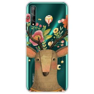 For Huawei Enjoy 10s Lucency Painted TPU Protective Case(Deer)