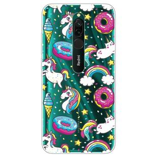 For Xiaomi Redmi 8 Lucency Painted TPU Protective Case(Cake Horse)