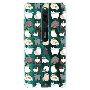 For Xiaomi Redmi 8 Lucency Painted TPU Protective Case(Cats)