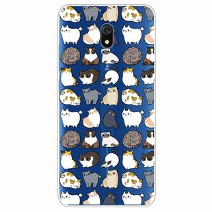 For Xiaomi Redmi 8A Lucency Painted TPU Protective Case(Cats)
