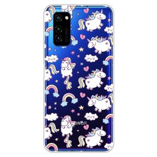 For Huawei Honor V30 Lucency Painted TPU Protective Case(Bobby Horse)