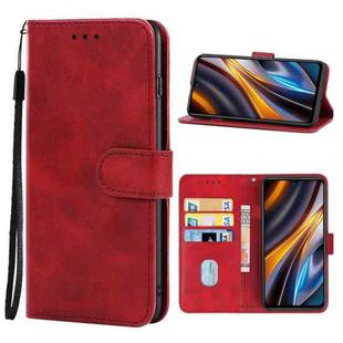 For Xiaomi Poco X4 GT Leather Phone Case(Red)